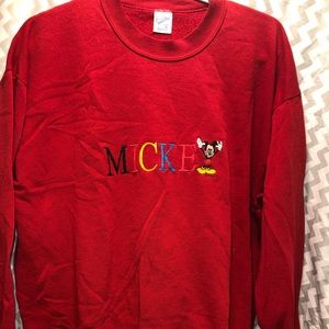 VINTAGE 1980s Velva Sheen Mickey Mouse crewneck